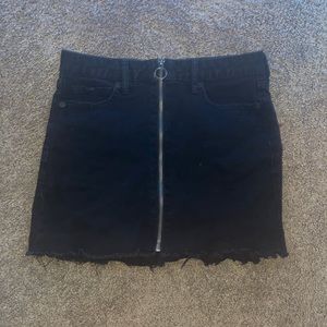 Jean black skirt